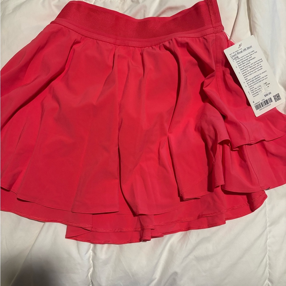 Lululemon pink Court Rival Skirt